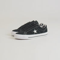 Converse Cons One Star Pro Suede Ox Shoes - Black / Black / White thumbnail