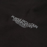 Purple Mountain Observatory Core Logo Hoodie - Black thumbnail