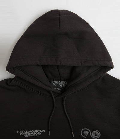 Purple Mountain Observatory Core Logo Hoodie - Black