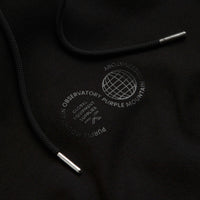 Purple Mountain Observatory Garment Dye Hoodie - Black thumbnail