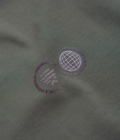 Purple Mountain Observatory Globe T-Shirt - Grey