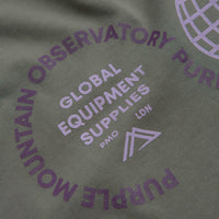 Purple Mountain Observatory Globe T-Shirt - Grey thumbnail