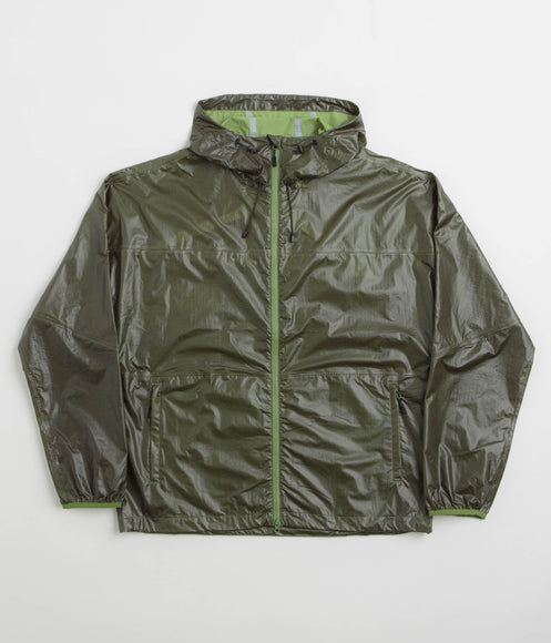 Purple Mountain Observatory Heatreactive Breeze Jacket - Khaki / Lime