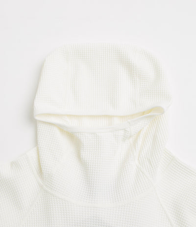 Purple Mountain Observatory Waffle Balaclava Hoodie - White