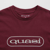 Quasi Boomerang T-Shirt - Burgundy thumbnail