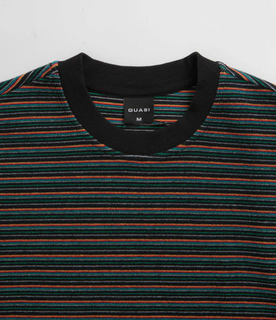 Quasi Sync Striped T-Shirt - Black