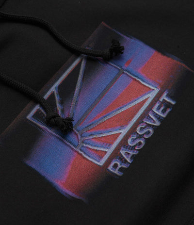 Rassvet Glitch Hoodie - Black