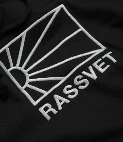 Rassvet Logo Hoodie - Black / White