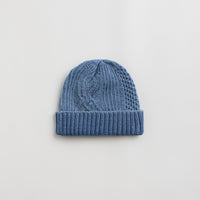 RoToTo Aran Cable Beanie - Light Denim thumbnail