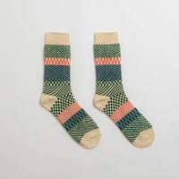 RoToTo Check & Step Socks - Green thumbnail