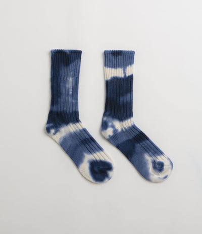 RoToTo Chunky Ribbed Socks - Navy / Blue