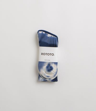 RoToTo Chunky Ribbed Socks - Navy / Blue