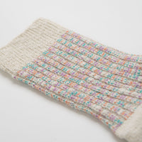 RoToTo Kasuri Ribbed Socks - Coral / Blue thumbnail