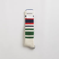 RoToTo Multi Oldschool Socks - Navy / Red thumbnail