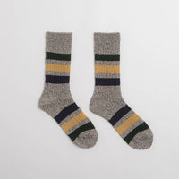 RoToTo Park Stripe Socks - Dark Grey thumbnail