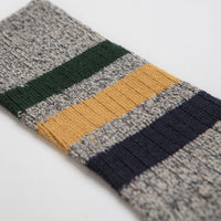 RoToTo Park Stripe Socks - Dark Grey thumbnail