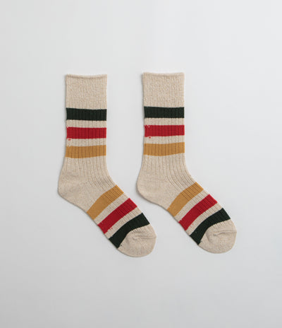 RoToTo Park Stripe Socks - Ivory