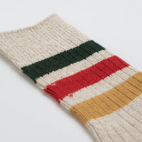 RoToTo Park Stripe Socks - Ivory thumbnail