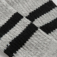 RoToTo Retro Winter Socks - Grey / Black thumbnail