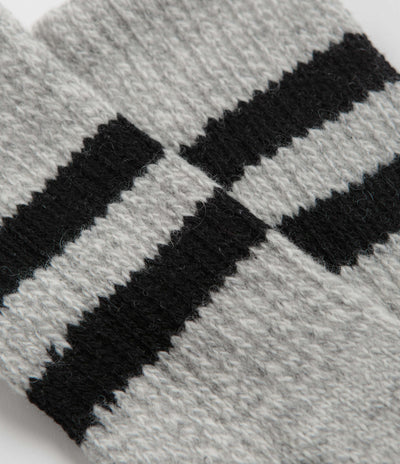 RoToTo Retro Winter Socks - Grey / Black