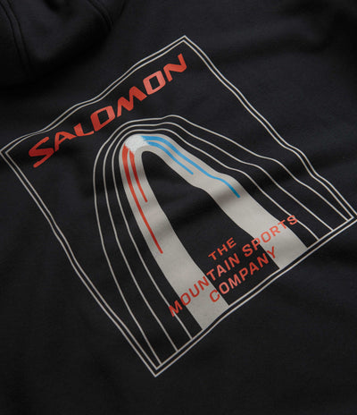 Salomon Bow Graphic Hoodie - Deep Black