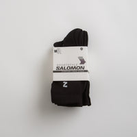 Salomon Everyday Crew Socks (3 Pack) - Black / Black / Black thumbnail