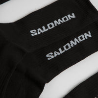 Salomon Everyday Crew Socks (3 Pack) - Black / Black / Black thumbnail