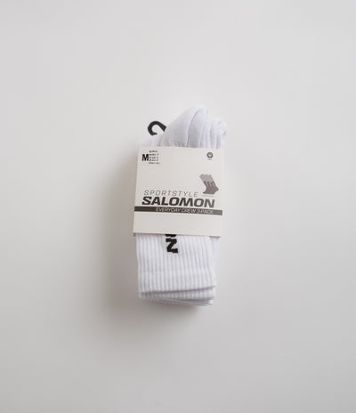 Salomon Everyday Crew Socks (3 Pack) - White / White / White