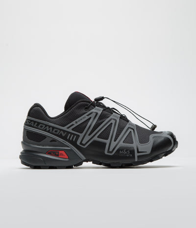 Salomon Speedcross 3 GTX Shoes - Black / Asphalt / Flame Scarlet