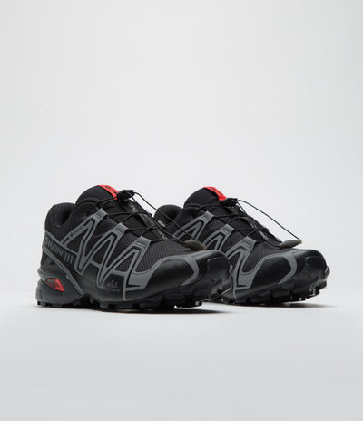 Salomon Speedcross 3 GTX Shoes - Black / Asphalt / Flame Scarlet