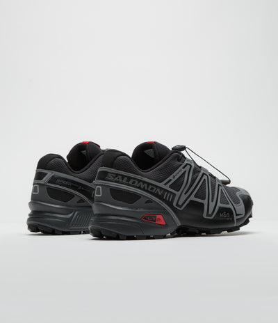 Salomon Speedcross 3 GTX Shoes - Black / Asphalt / Flame Scarlet