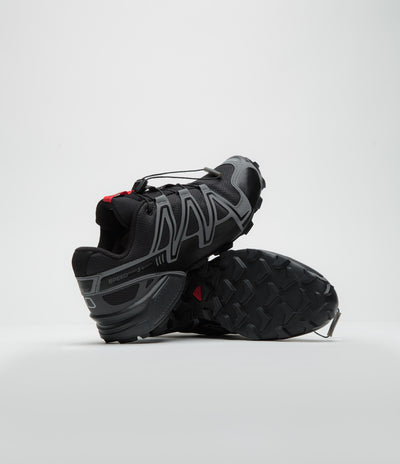 Salomon Speedcross 3 GTX Shoes - Black / Asphalt / Flame Scarlet