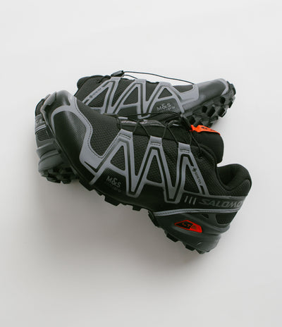 Salomon Speedcross 3 GTX Shoes - Black / Asphalt / Flame Scarlet