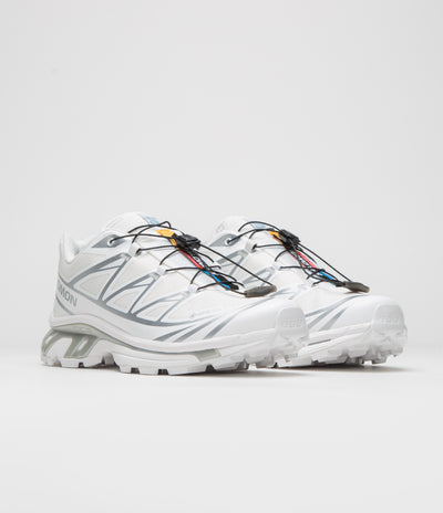 Salomon XT-6 GTX Shoes - White / White / Silver