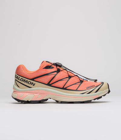 Salomon XT-6 Shoes - Living Coral / Black / Cement