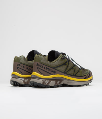 Salomon XT-6 Shoes - Olive Night / Black / Sulphur