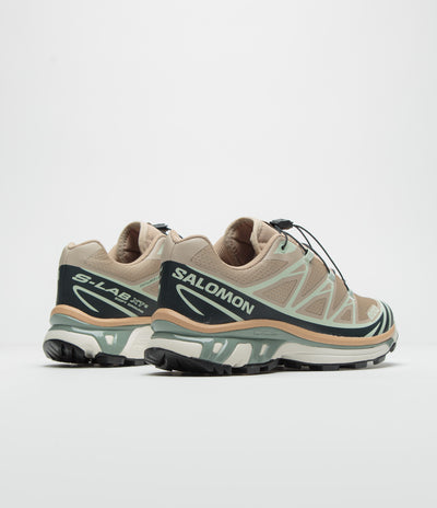 Salomon XT-6 Shoes - Oxford Tan / Carbon / Clearly Aqua