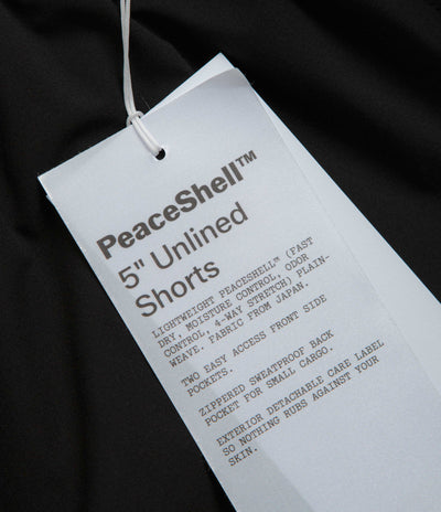 Satisfy PeaceShell 5" Unlined Shorts - Black