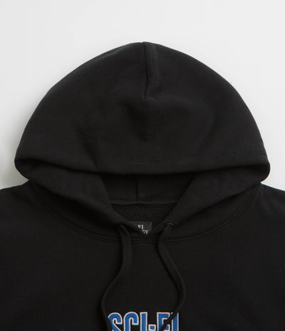 Sci-Fi Fantasy Biker Hoodie - Black