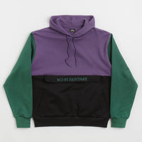 Sci-Fi Fantasy Colorblocked Hoodie - Purple / Black thumbnail