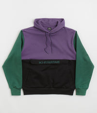 Sci-Fi Fantasy Colorblocked Hoodie - Purple / Black