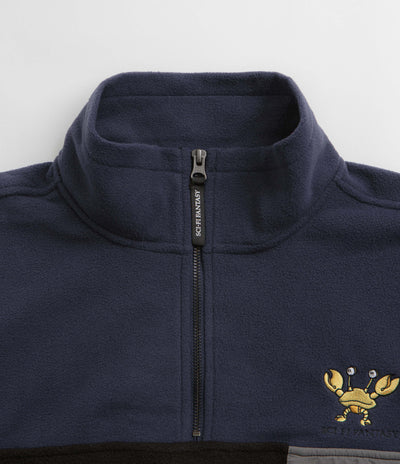 Sci-Fi Fantasy Crab Quarter Zip Sweatshirt - Black