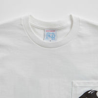 Sci-Fi Fantasy Fish Pocket T-Shirt - White thumbnail