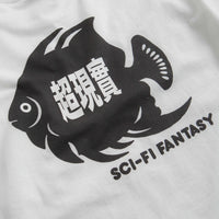 Sci-Fi Fantasy Fish Pocket T-Shirt - White thumbnail