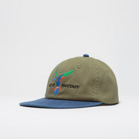 Sci-Fi Fantasy Humming Bird Cap - Olive / Navy thumbnail