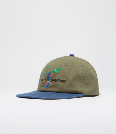 Sci-Fi Fantasy Humming Bird Cap - Olive / Navy