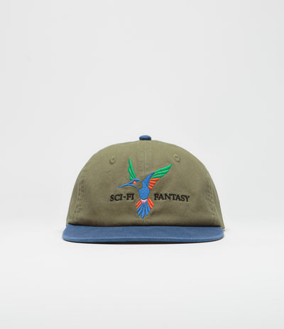 Sci-Fi Fantasy Humming Bird Cap - Olive / Navy