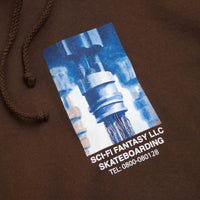 Sci-Fi Fantasy Machine Hoodie - Brown thumbnail