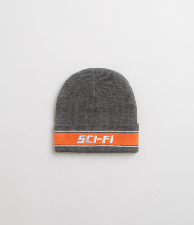 Sci-Fi Fantasy Striped Logo Beanie - Heather