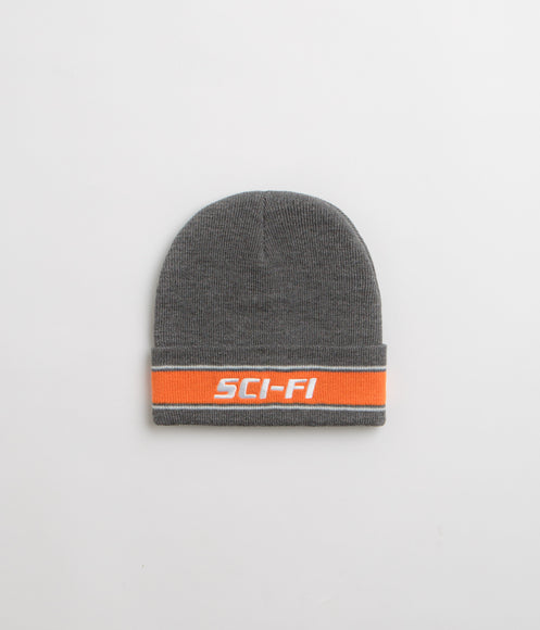 Sci-Fi Fantasy Striped Logo Beanie - Heather